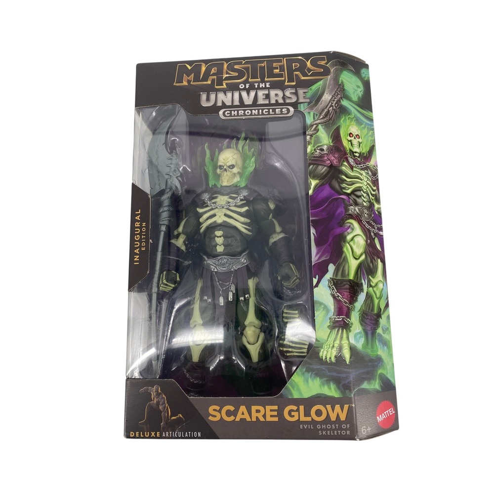 Mattel MOTU Chronicles Scare Glow Action Figure Kids Green New Damaged Box JLV13